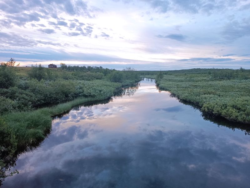 Soleil de minuit au Cap Nord, Norvège Finnmark